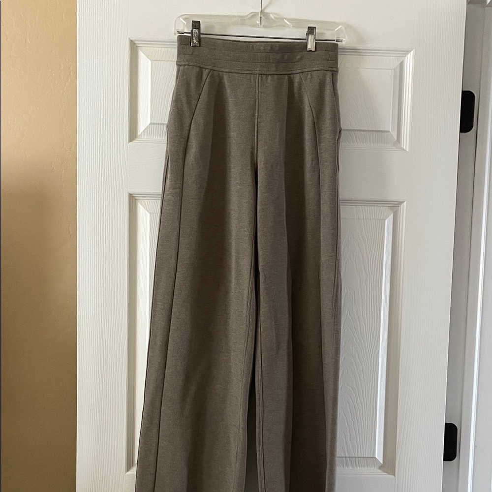 Lululemon waffle knit trousers
